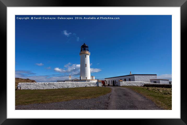 Mull Of Galloway Lighthouse Framed Mounted Print by Sandi-Cockayne ADPS