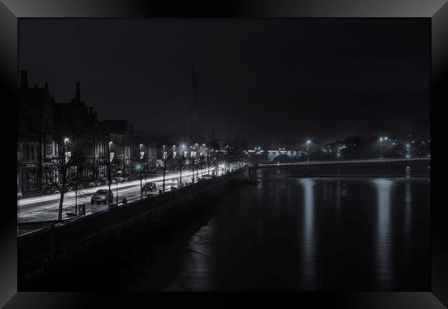 Perth at night Framed Print by Stuart Jack