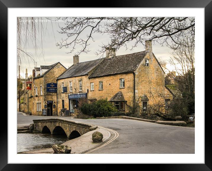 Beautiful Bourton On The Water Framed Mounted Print by Stewart Nicolaou