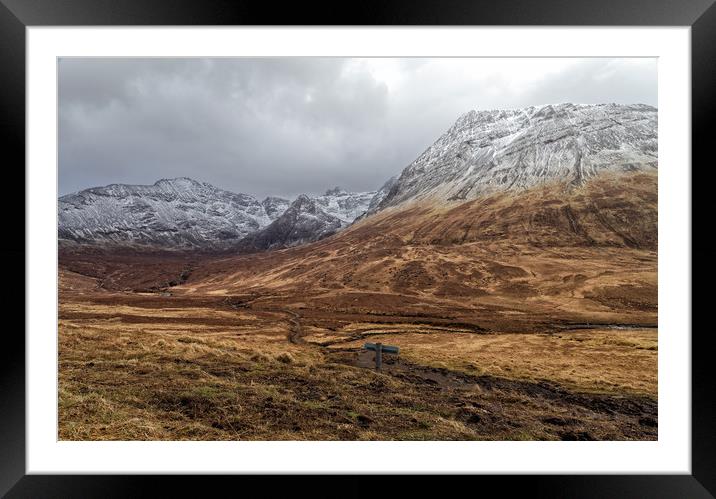 Beautiful view over Scottish mountains Framed Mounted Print by Jolanta Kostecka