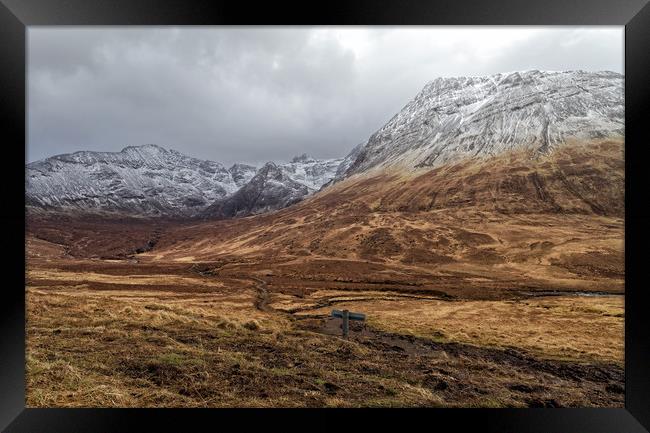 Beautiful view over Scottish mountains Framed Print by Jolanta Kostecka