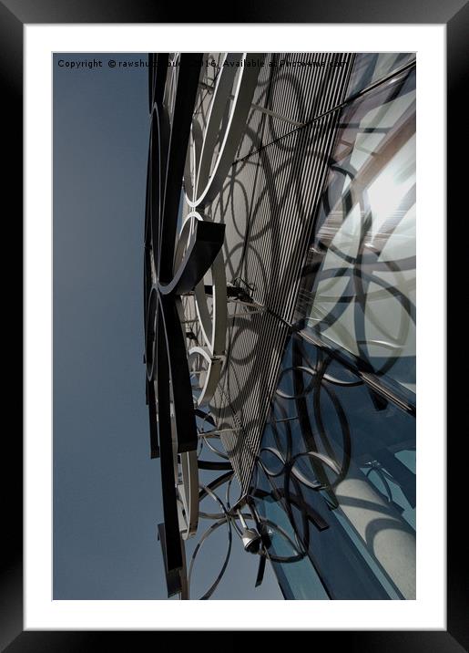 Public Library In Birmingham Framed Mounted Print by rawshutterbug 