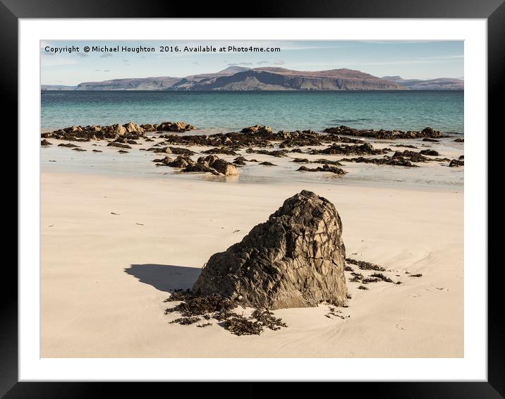 Iona Beach Framed Mounted Print by Michael Houghton
