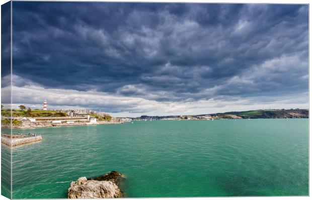 Plymouth Hoe Canvas Print by David Martin