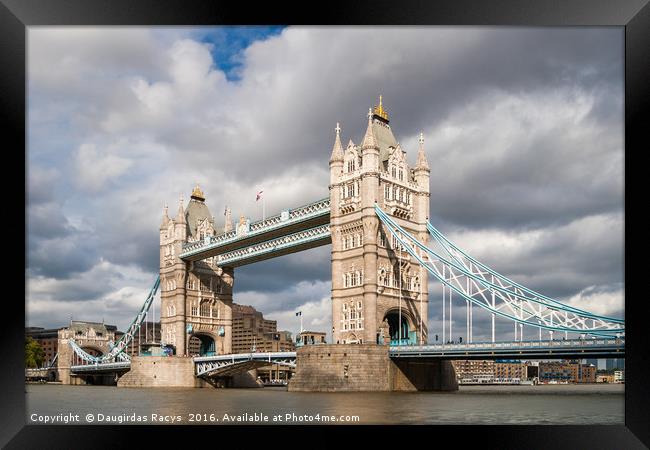 Tower Bridge, London in daytime Framed Print by Daugirdas Racys