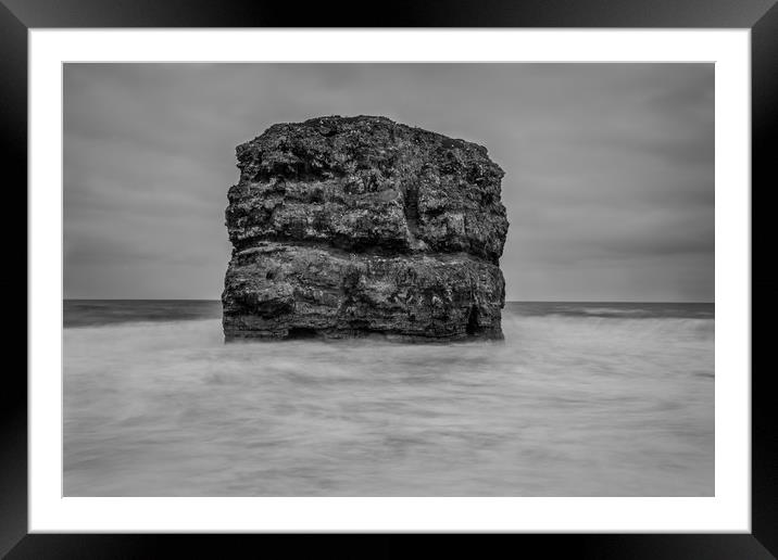 Resisting the waves Framed Mounted Print by Phil Moore