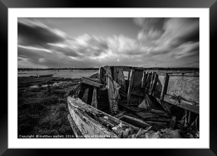 The Manningtree Front Collection 4 Framed Mounted Print by matthew  mallett