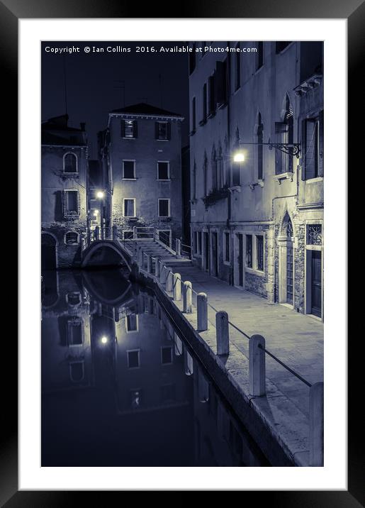 Fondamenta di Borgo, Venice Framed Mounted Print by Ian Collins