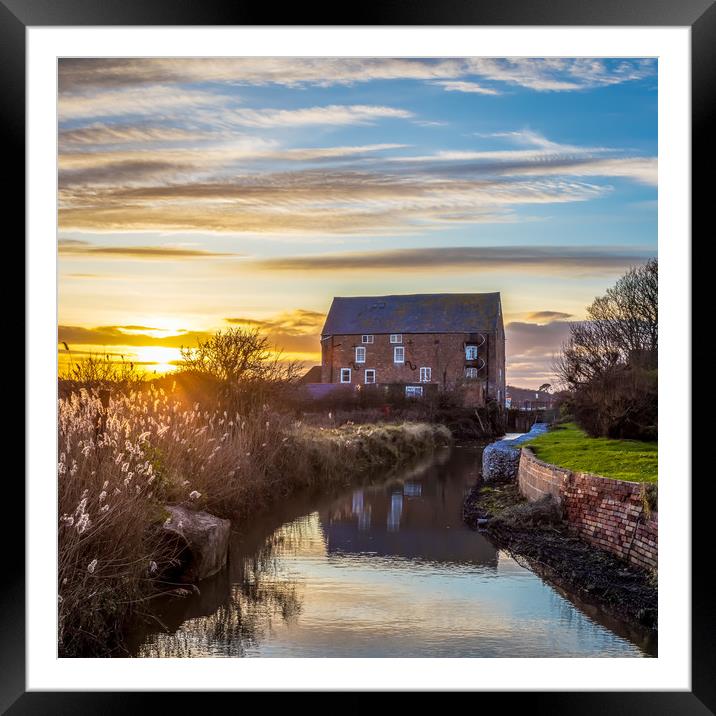 Yarmouth Tidal Millhouse Framed Mounted Print by Wight Landscapes