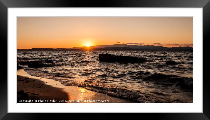 Island Sunset.......... Framed Mounted Print by Naylor's Photography