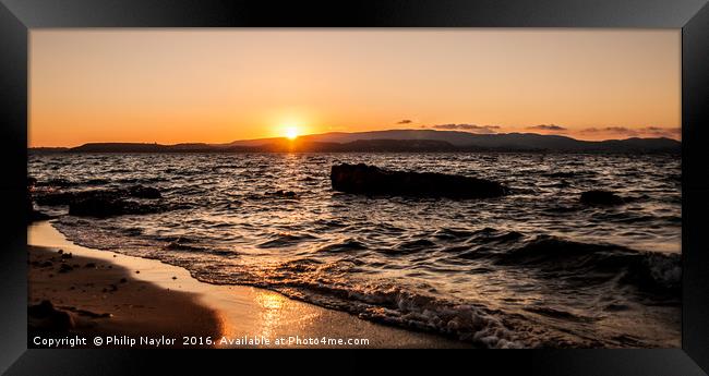 Island Sunset.......... Framed Print by Naylor's Photography
