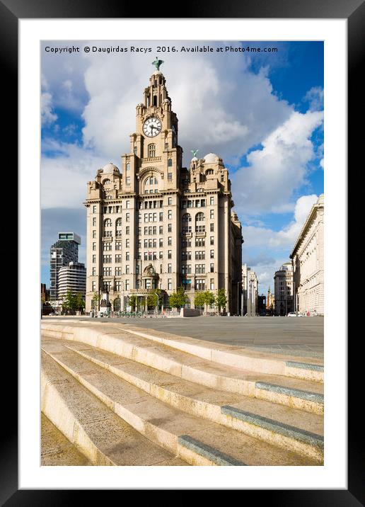 The Royal Liver Building, Liverpool Framed Mounted Print by Daugirdas Racys