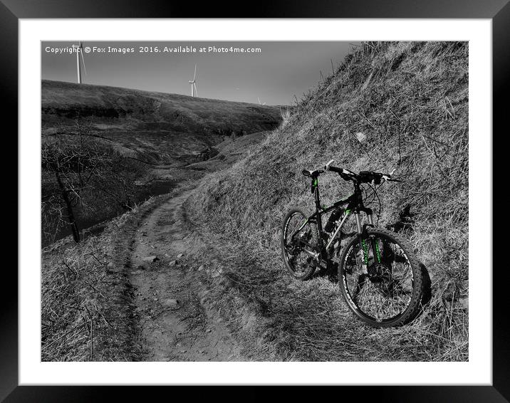 Hillside trail Framed Mounted Print by Derrick Fox Lomax