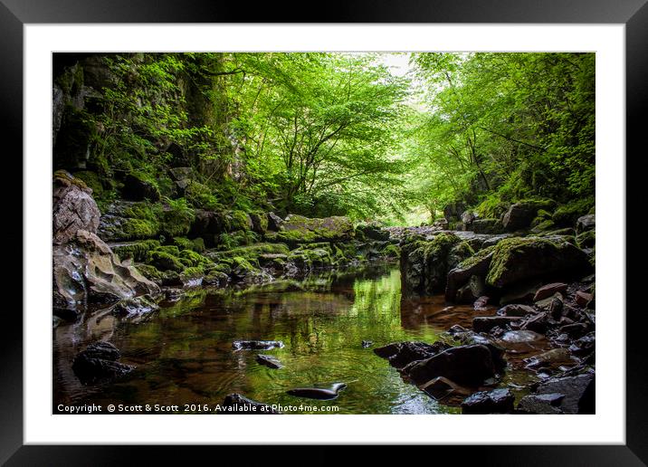 From the mouth of the cave Framed Mounted Print by Scott & Scott