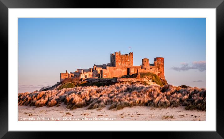 Beautiful Bamburgh Castle.... Framed Mounted Print by Naylor's Photography