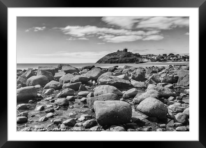 Criccieth Castle   Framed Mounted Print by Mike Janik