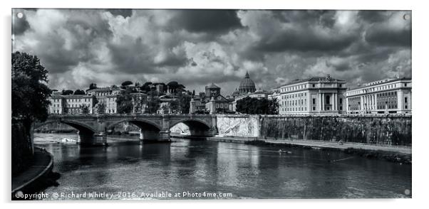River Tiber Acrylic by Richard Whitley