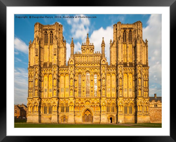 Wells Cathedral Framed Mounted Print by Daugirdas Racys