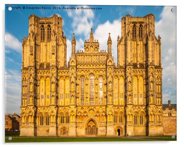 Wells Cathedral Acrylic by Daugirdas Racys