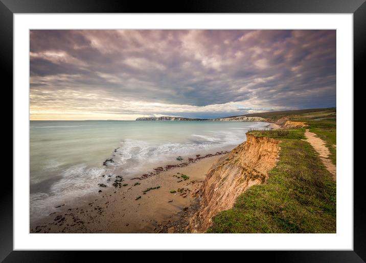 Coastal Path Framed Mounted Print by Wight Landscapes