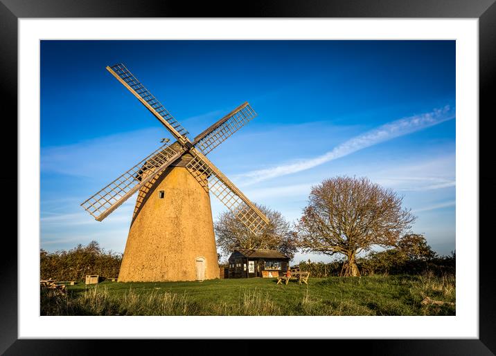 Bembridge Windmill in Winter Framed Mounted Print by Wight Landscapes