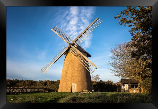 Bembridge Windmill in Winter #2 Framed Print by Wight Landscapes