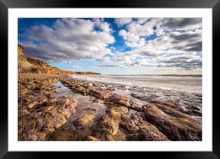 Brook Bay Beach Framed Mounted Print by Wight Landscapes