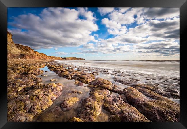 Brook Bay Beach Framed Print by Wight Landscapes