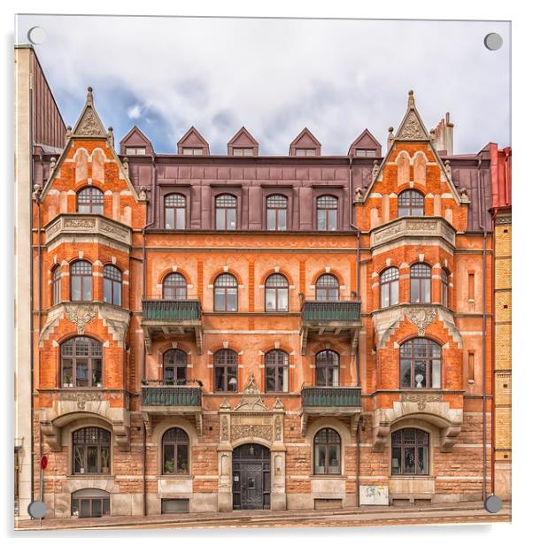 Helsingborg Building Facade Acrylic by Antony McAulay