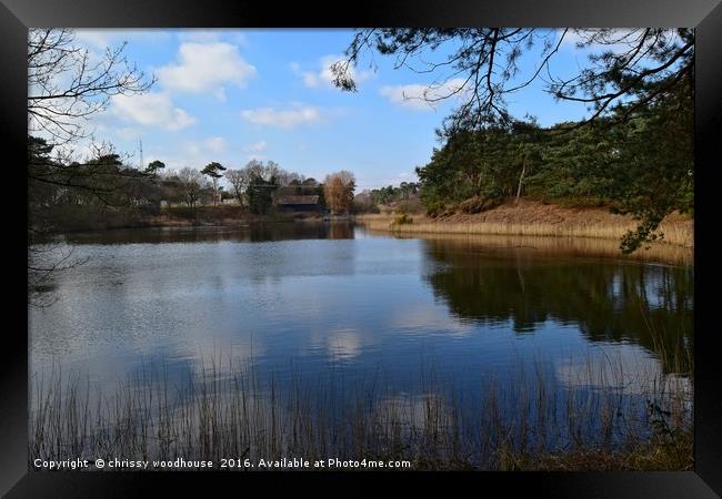 Lound Lake Framed Print by chrissy woodhouse