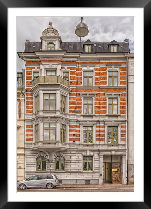 Helsingborg Building Front Framed Mounted Print by Antony McAulay