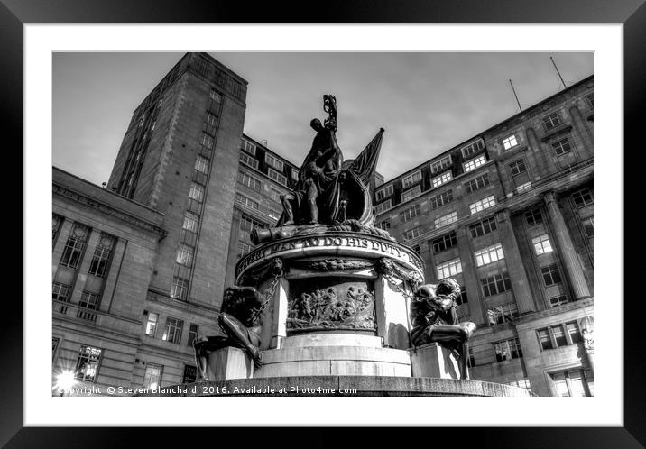 Abolishment of slavery statue  Framed Mounted Print by Steven Blanchard