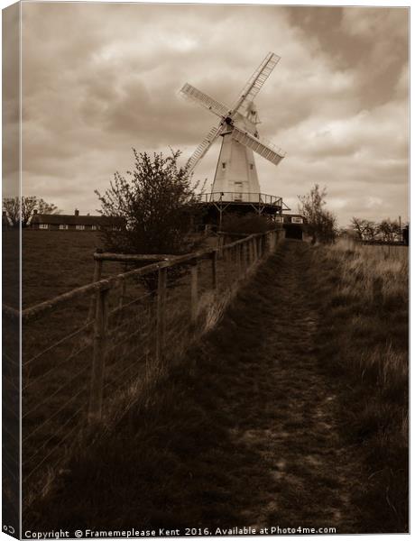Path to the mill Canvas Print by Framemeplease UK