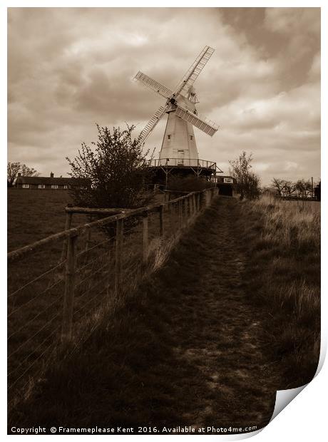 Path to the mill Print by Framemeplease UK