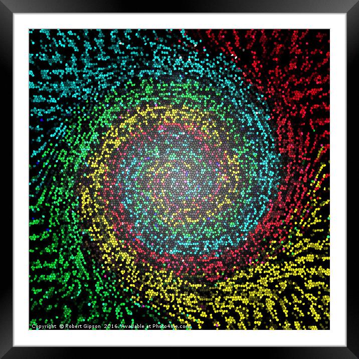 Eye Test in abstract Framed Mounted Print by Robert Gipson