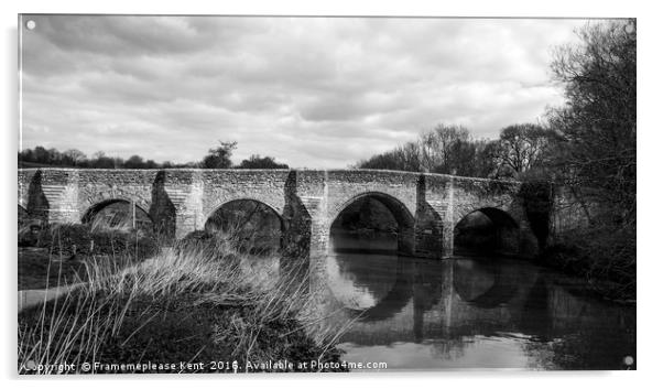 Teston Bridge  Acrylic by Framemeplease UK