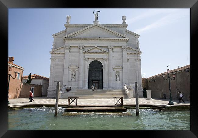 Redentore Church in Venice, Italy. Framed Print by Ian Middleton