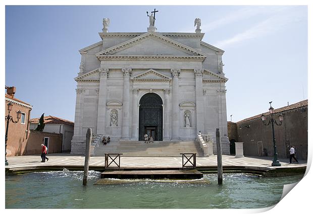 Redentore Church in Venice, Italy. Print by Ian Middleton