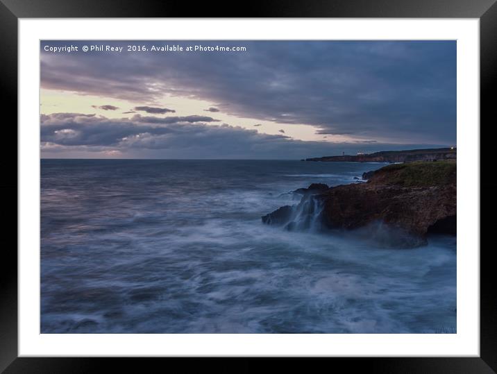 Stormy seas Framed Mounted Print by Phil Reay