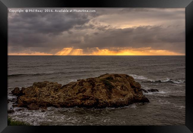 Shafts of light Framed Print by Phil Reay