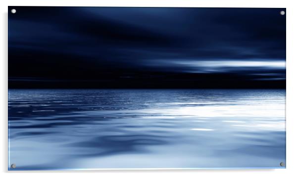Blue Night Acrylic by Dagmar Giers