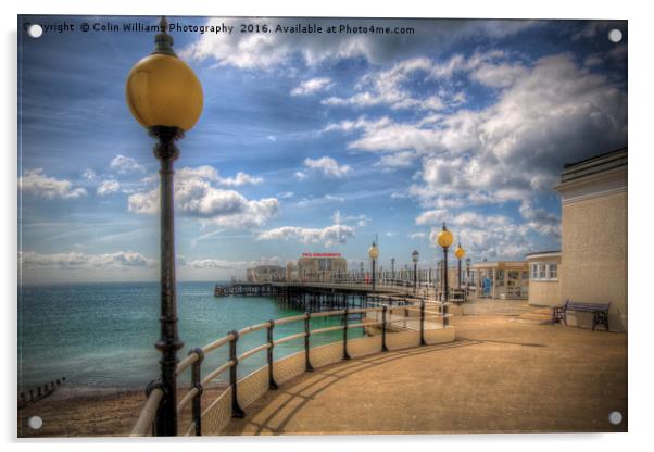 Worthing Pier 3 Acrylic by Colin Williams Photography