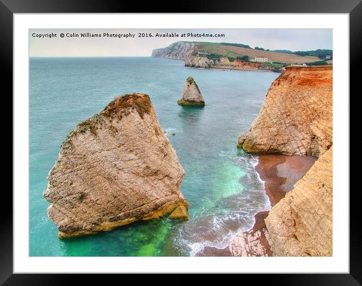 Freshwater Bay Isle of Wight Framed Mounted Print by Colin Williams Photography