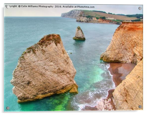 Freshwater Bay Isle of Wight Acrylic by Colin Williams Photography