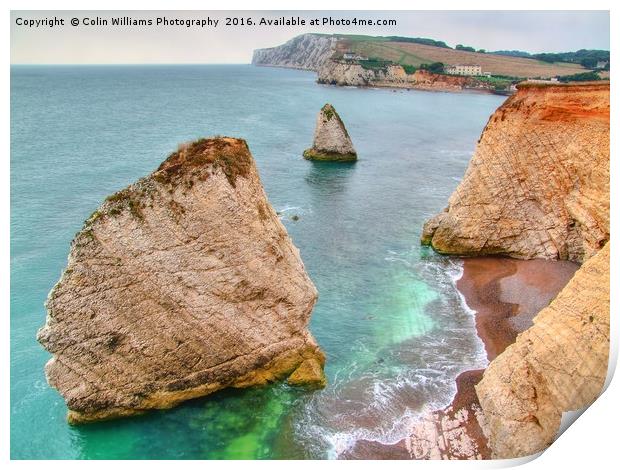 Freshwater Bay Isle of Wight Print by Colin Williams Photography