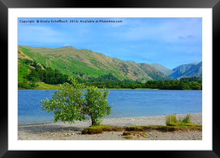 Evening on Ullswater Framed Mounted Print by Gisela Scheffbuch