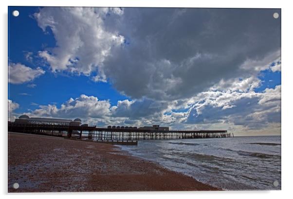 Hastings pier, reborne Acrylic by Stephen Prosser