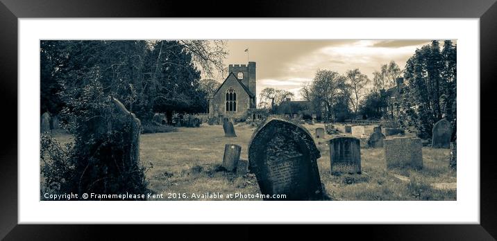 St. Peter's and St Paul Headcorn Framed Mounted Print by Framemeplease UK