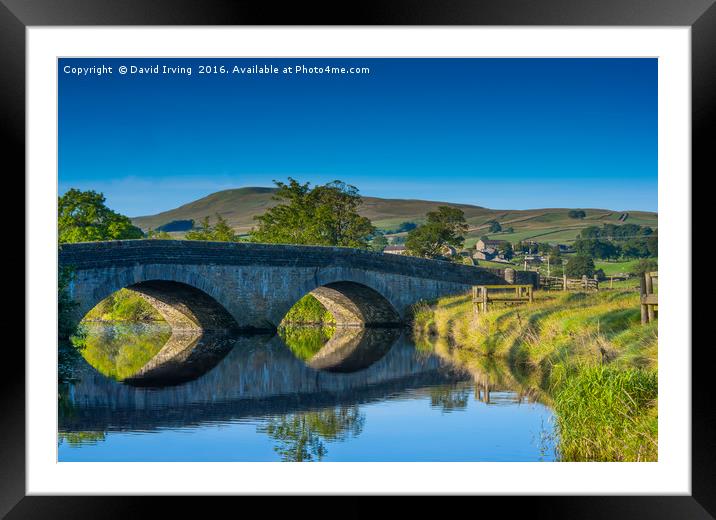 Arches over the Ure Framed Mounted Print by David Irving