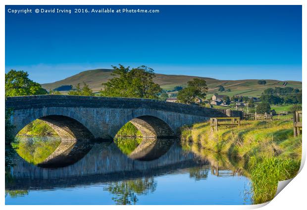 Arches over the Ure Print by David Irving